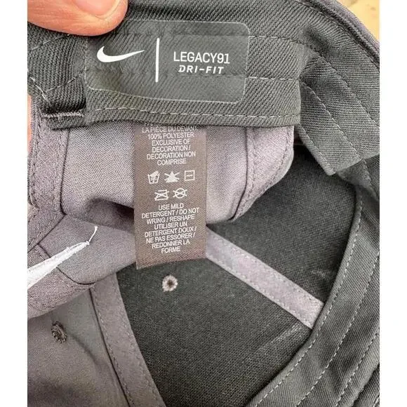 Nike Legacy91 Dri-FIT Gray Strapback Hat NWT - Picture 4 of 5